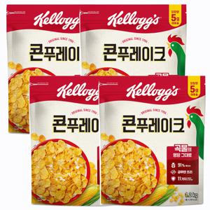 켈로그 콘 푸레이크 1200g 대용량 시리얼 4개