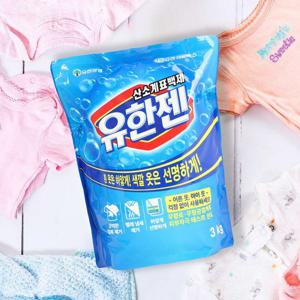 [유한양행]유한양행 유한젠 산소계 표백제 세탁 가루 세제 분말 3kg