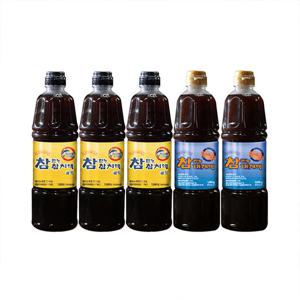 [요리대가 정셰프] 참 만능 참치액 골드 900ml(1,040g) x 3병+참 만능 대게액 900ml(1,050g) x 2병
