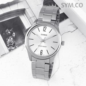 카시오 MTP-V005D-7B 모던 심플 데일리 아날로그 캐쥬얼 남자 메탈 시계 d