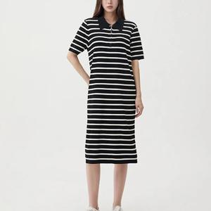 [랩]MARIO레이온 카라집업 니트원피스 AR1KOS20