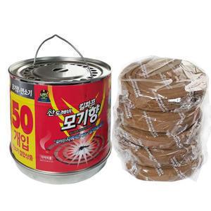 킬파프 캔모기향 50입 연소기결합형 산도깨비모기향