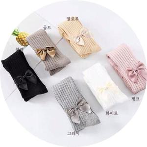 아동타이즈 유아동 리본 타이즈 3가지색상 여아타이즈 아동스타킹