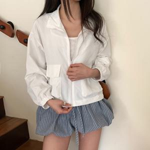 [올리비에스클로젯]엠보 포켓 집업 바람막이 점퍼_O2603JP006A