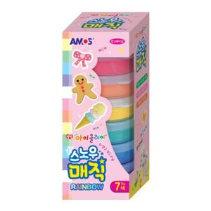 [동아완구]아이클레이 스노우매직 레인보우7색