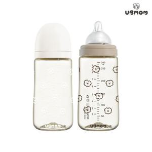 [유비맘]유비맘 NEW PPSU 디자인 아기 젖병 280ml 1P(꼭지포함)
