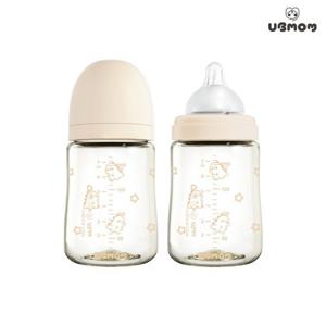 [유비맘]유비맘 PPSU 뇽뇽이 젖병 200ml 1P(꼭지포함)