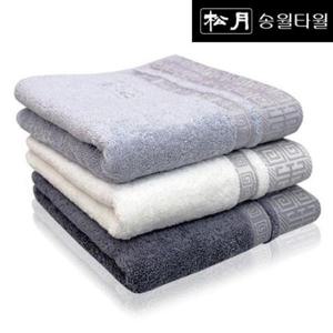 호텔타올 송월 격자 1장 (170g/531gsm/40X80cm/뱀부얀혼방사)