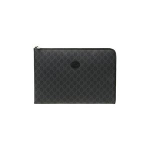 구찌 GG 인터로킹 도큐먼트 클러치 블랙 792117-92TCF-1000