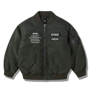 [지프키즈]등판 지구본 다운 항공점퍼   KQ3JPU255