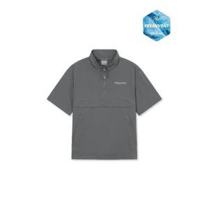 디스커버리키즈자켓 BQK DKTR77053-GRD 키즈 프레시벤트 경량 우븐 하이넥 트레이닝 반팔 아노락