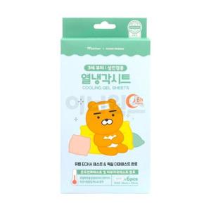 카카오프렌즈 라이언 열냉각시트 6매입