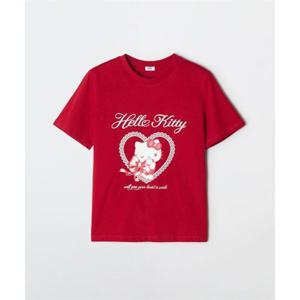 스파오 SPAO [산리오캐릭터즈] 세미 크롭 반팔 티셔츠(RED)_SPRLG25U06 SPRLG25U06 406233