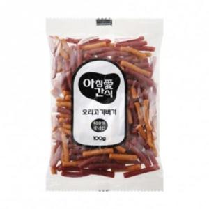 강아지수제간식 아침애 오리고기버거 100g