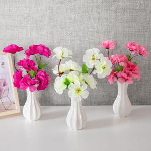 아트박스/플라워트리 진달래 조화 화병 미니호리병 A set 22cm