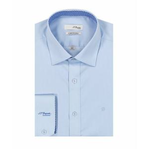 [듀퐁셔츠] 듀퐁셔츠 SE4FM22LS758SBU  스트래치 도비 슬림핏 긴팔 셔츠 SE4FM22LS758