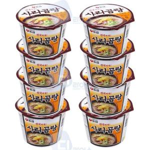 큰컵 농심 사리곰탕 큰사발면 컵라면 사골국물 111g 8개