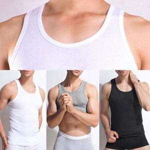 나시티 남성 슬림핏 스판나시 기본 무지 골지 민소매