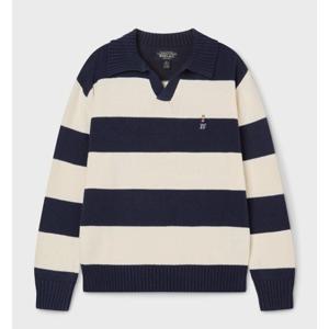 [후아유] Steve Stripe Open Collar Pullover (WHKAG2333U) WHKAG2333U