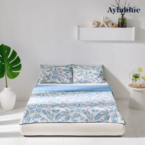 [아일라블루] 냉감 침구 7종 Q 풀세트(냉감패드2+냉감이불1+냉감베개커버2+냉감베개2) 퀸