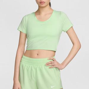 [국내매장] 나이키/여성반팔/원 클래식 DF 크롭 트위스트 탑(FN2852-376)/EV