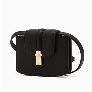 [닥스핸드백] 블랙 아코디언 소가죽 카드지갑 DCWA6E711BK