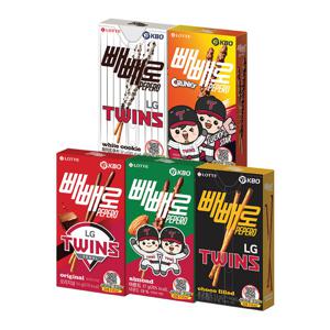 KBO X 빼빼로 5종 10개씩 혼합구성 (LG 트윈스) x50개