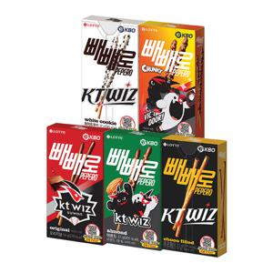 KBO X 빼빼로 5종 2개씩 혼합구성 (KT 위즈) x10개