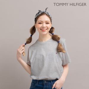 [타미힐피거]T3139 크루넥 반팔티셔츠 그레이