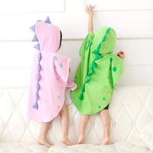 [웰하스]유아 비치가운(뿔용) 아동비치타올 공룡 목욕가운