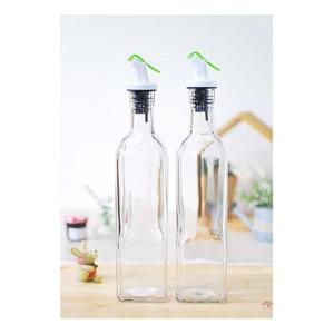 DMM 사각큐비 오일 소스병500ml 2조세트 오일병 양념병 기름병