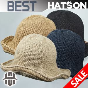 [햇츠온]HatsON 여성 폴리 밀짚 보닛 벙거지 햇 모자 H1-2301 AA
