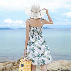 비바럽 / 민소매 비치 미니 원피스 비치웨어 휴양지룩 OP16929F