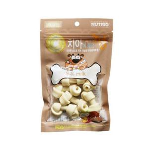 뉴트리오 국내산 치아에 좋은 강아지껌 우유 80g