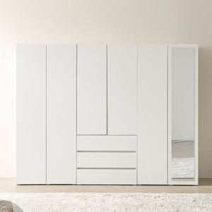 포스트모던 니트 2400 옷장 (옷장+서랍옷장+전신거울 이불장)