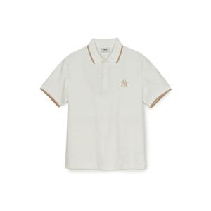 MLB  (3APQM0253-50IVS) 공용 모노그램 자카드 카라 티셔츠