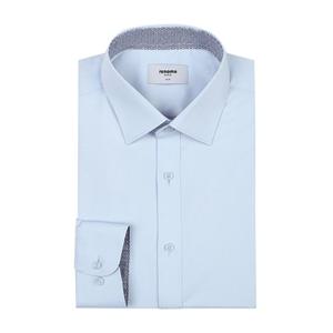 [레노마셔츠] (RZRSL0111BU) (레노마셔츠)뱀부폴리스판   트윌솔리드 긴팔슬림핏 RZRSL0111