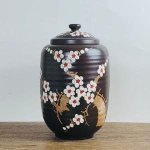 분청 흑매화 10kg 쌀독 현관 소금 항아리 현관소금 현관에소금 소금단지 쌀항아리 현관인테리어 도자기항아