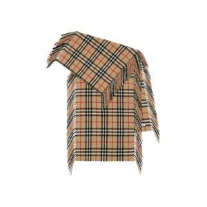 버버리 체크 캐시미어 해피 머플러 아카이브 베이지 8079995