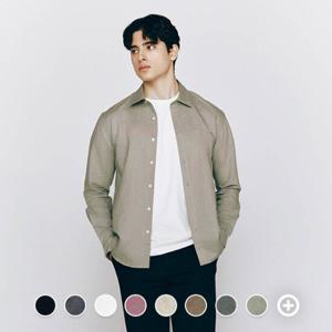 [지오다노]남성 여름 소프트 코튼/린넨 마 혼방 셔츠 045505/01045505