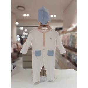 오가닉맘 밀키블럭면모달긴소우주복모자세트(출산돌선물세트) (MKFLQE04)