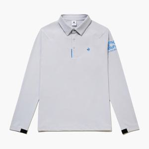 [르꼬끄골프] 남성 비정형 절개 폴로 긴팔 티셔츠 (GQ321MTL91)