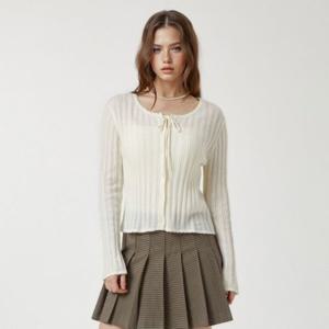 [후아유]여성 Ribbon Punching Skashi Cardigan WHCKF4993F