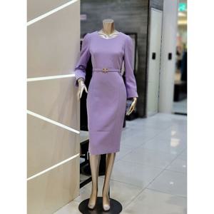 [미니멈]MARIO슬리브 슬릿 버튼 장식 H 라인 원피스 MXCAWO8090