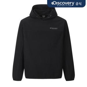 [디스커버리] 남성 그리드 플리스 후드티 (BLACK) DMHD7C056-BKS