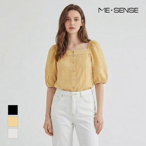 [미센스][미센스] 스퀘어넥 퍼프소매 블라우스_MB36BLMD03Z (P00