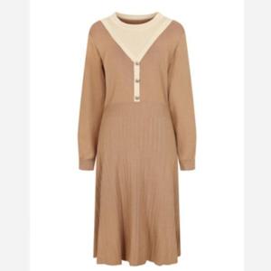 더아이잗 세이브존07 배색 니트원피스 IMCP1OP02