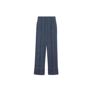 발렌티노 턴업 헴 와이드 레그 진 7B3DD6F19AG CK8 TP949396903