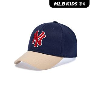 [MLB키즈 공식]25N 베이직 팀캡 NY (L.Beige)7ACP1904N-50BGL