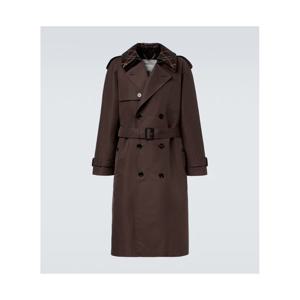 버버리 Burberry Check 실크 코튼 트렌치 코트 P01096961